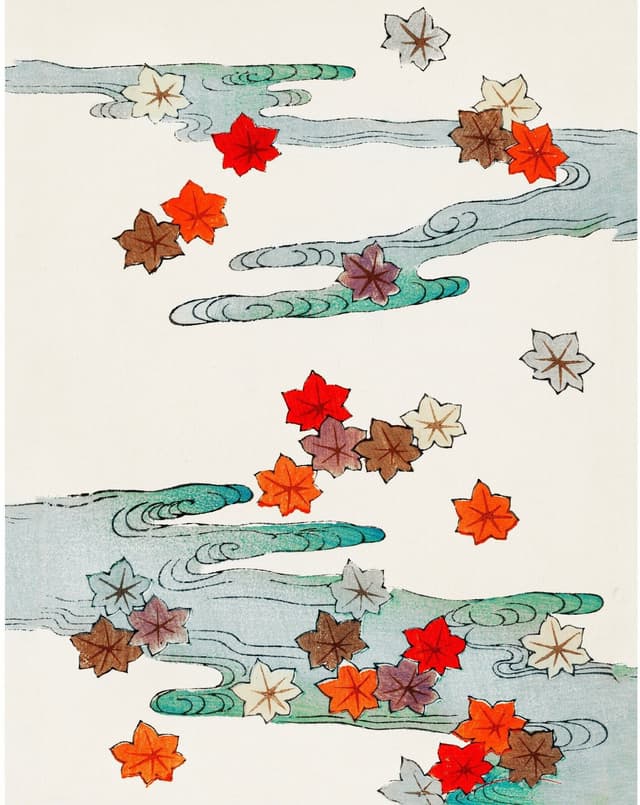 Watanabe Seitei – Colorful Autumn Water Digital Download