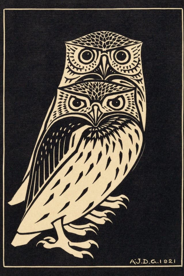 Vintage Owl Art Print by Julie de Graag | Digital Download