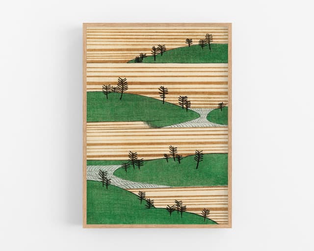 Watanabe Seitei – Trees on Landscape Digital Download